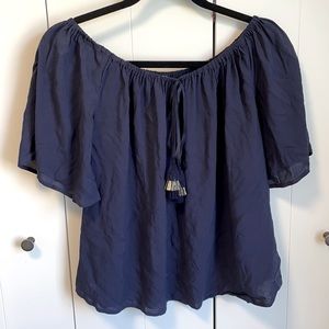 Lilly Pulitzer Top, Navy Blue, Size Small
